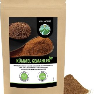Пюре из семян тмина Alpi Nature Kazory Seeds (250 г) – измельченные семена тмина и 100% натуральный порошок кумина без добавок.
