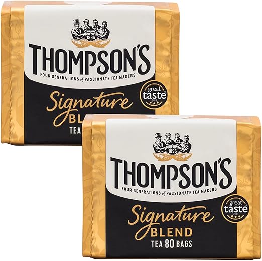 Чай Thompson's Tea Irish Signature Blend, упаковка из 2 пакетиков, 160 пакетиков.