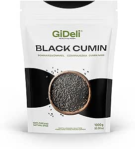 Семена черного тмина GiDeli, 1 кг настоящих семян черного тмина, универсальный продукт на вашей кухне.