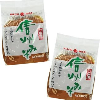 Суповая паста мисо Hikari, белая, упаковка из двух штук, паста мисо Shiro из Японии, веганская, OG ASIA – 2 x 400 г