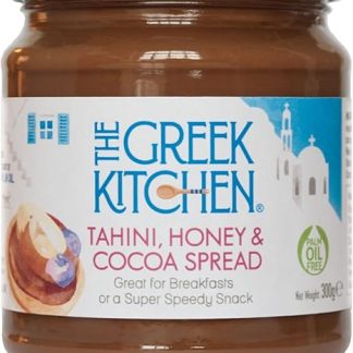 Греческий шоколад с тахини, медом и какао - высокое содержание белка, без пальмового масла, без добавления сахара, 300 г, шоколадный.