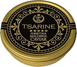 Икра сибирского осетра Черная икра Рыбья икра Малоссольская икра Бренд: TSARINE Caviar Нежный вкус (250 г)