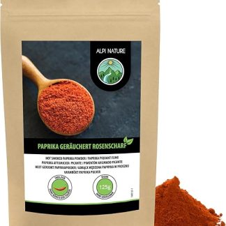 Молотая острая копченая паприка Alpi Nature 125 г, молотая острая красная паприка, порошок острой паприки