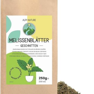 Чай из мелиссы Alpi Nature, 250 г, сушеные и нарезанные листья мелиссы.