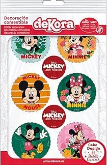 Украшение для кексов/печенья Minnie & Micky Maus (6 штук)