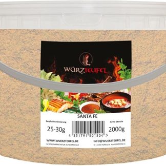 Специи для гриля Santa Fe. Ароматные специи для стейков и выпечки. PE – ведро 2000 г (2,0 кг).