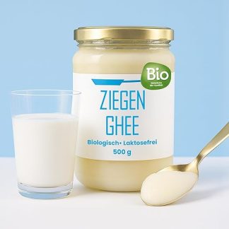 Топленое органическое козье масло Ghee Easy 500 г - Чистое осветленное козье масло - 100% органическое и чистое - Идеально подходит для палео и кето-диеты - Без глютена и лактозы - Аюрведа