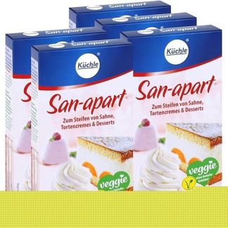 Küchenle San-apart 125 г – для загущения крема, кремов для тортов и десертов (набор из 5 штук)