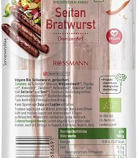 enerBIO Seitan Bratwurst Chorizo-Art (веганская колбаса) 130 г