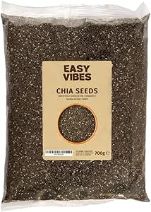 Easy Vibes - Натуральные семена чиа (700 г) | Идеально подходят для мюсли, салатов или обогащения выпечки