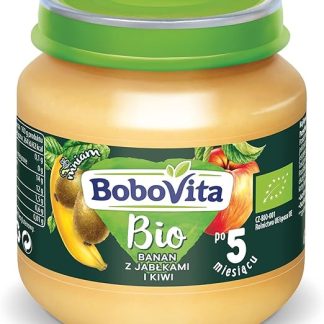 BoboVita Bio Банан с яблоками и киви (125 г) после 5 месяцев
