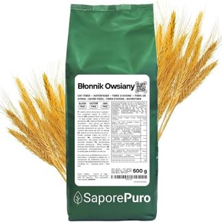 Овсяная клетчатка SaporePuro в порошке - 500 г - Без глютена - Натуральный источник клетчатки