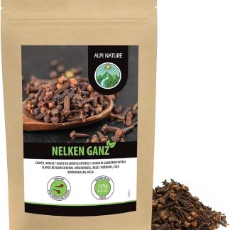 Целая гвоздика Alpi Nature 125 г, сушеные целые бутоны гвоздики, специя с гвоздикой для приготовления пищи.