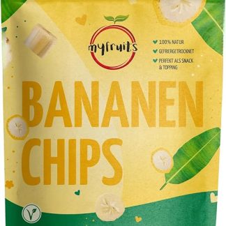 Сушеные банановые дольки myfruits® 100 г. 100% банан - без сахара - без добавок - натуральное сырье.