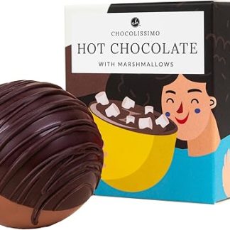 Шоколадный подарок CHOCOLISSIMO - шарик с зефиром - горячий шоколад в форме шарика, наполненного зефиром - идея подарка на день рождения или Рождество - для жены или матери