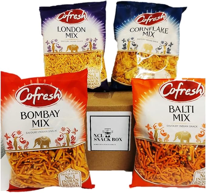 Набор Cofresh Mix из 4 вкусов – Cofresh Bombay Mix, Cofresh Cornflake Mix, Cofresh London Mix, Cofresh Balti Mix – от NCL Snacks