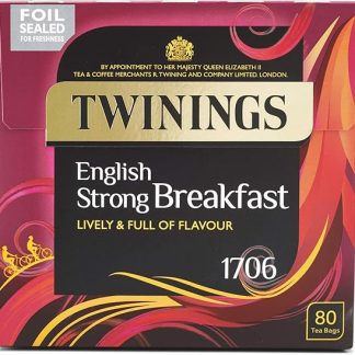 Twinings 1706 Английский крепкий завтрак: бодрящий и насыщенный вкус. 80 шт. 250 г