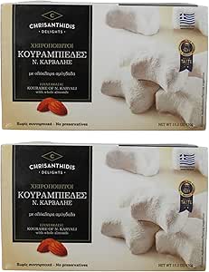 Традиционные греческие кураби с миндалем от Chrisanthidis Delights, 430 г (набор из 2 штук)