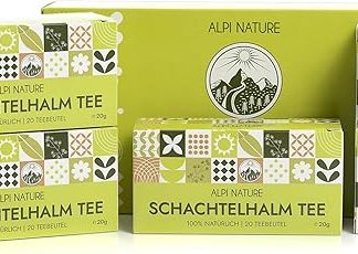Чай из хвоща Alpi Nature, 80 пакетиков, 80 г, упаковка из 4 × 20 пакетиков по 1 г.
