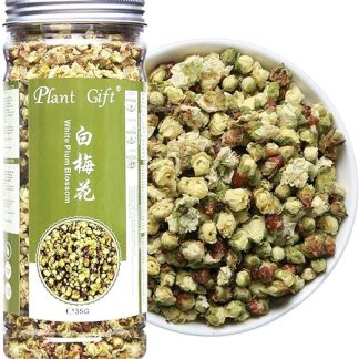 Подарочный набор: чайный цветок белой сливы, 35 г/1,23 унции. Чайный цветок белой сливы, сушеные сливы, чайные цветы для чая, травяные смеси, цветочные поделки своими руками.