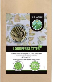 Лавровый лист Alpi Nature 250 г, сушеные целые листья, приправа из лаврового листа для приготовления пищи.
