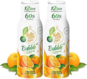 2 x Легкий - Низкоуглеводный - Фитнес-сироп от FruttaMax Без сахара Со стевией 50% фруктов (2 x 500 мл) (2 x Апельсиновый - Легкий)