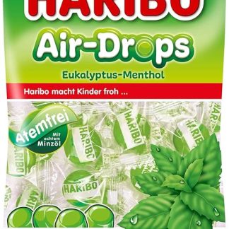 Конфеты Haribo Air-Drops с эвкалиптом и ментолом, 2 x 100 г