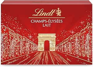 Коробка шоколада Lindt Champs-Élysées – Молочный шоколад – Идеальный подарок на Рождество, 184 г