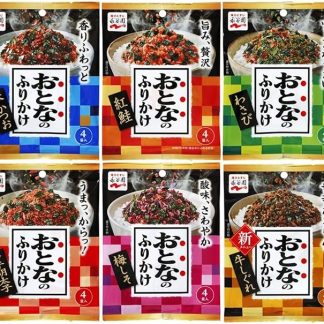 Приправа для риса Otona-no Furikake с 6 вкусами для жителей Нагатании, 5 упаковок.