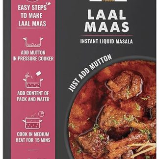 CERES FOODS Индийская раджастханская лаал маас (жидкая масала быстрого приготовления), копченый индийский карри-соус для тушения, знаменитый острый соус из Раджастана. Просто добавьте 200 г баранины или другого белка на ваш выбор.
