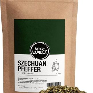 Острый зеленый сычуаньский перец горошком (100 г) – для рыбы, морепродуктов, воков, супов и китайской кухни Интенсивный лаймовый вкус и сильное покалывание 100% натуральный, без добавок