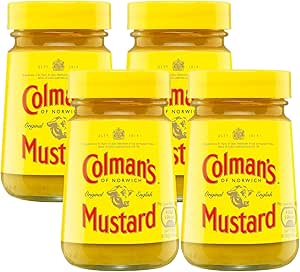 Оригинальная английская горчица Bramble Bay Colman's Восхитительно острая классика для преображения блюд Универсальная горчица в банке 4 упаковки по 100 г