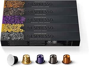 Набор Nespresso Original Ispirazione Italiana из 50 кофейных капсул - 10 x Venezia, 10 x Ristretto, 10 x Arpeggio, 10 x Roma, 10 x Livanto