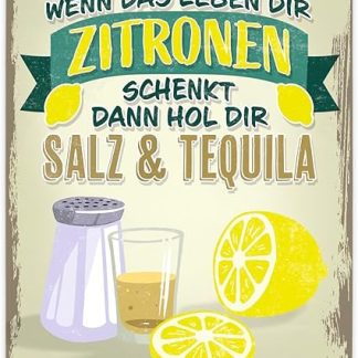 Когда жизнь подбрасывает тебе лимоны, купи соль и металлическую вывеску с надписью «Текила».