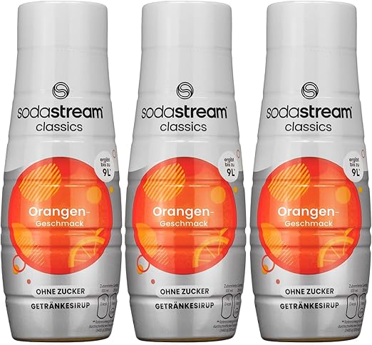 Sodastream 3x Апельсиновый сироп без сахара 440 мл концентрат для сатуратора