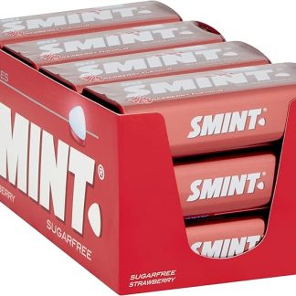 Мятные конфеты со вкусом клубники, упаковка из 12 штук (12 x 35 г)