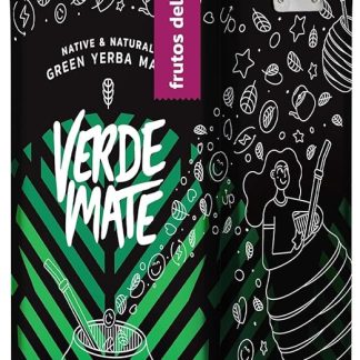 Зеленый мате Verde Mate с лесными ягодами 0,5 кг Йербера Металлическая банка с дозатором Бодрящий мате с лесными ягодами 500 г Мягкий вкус Натуральный кофеин 500 г