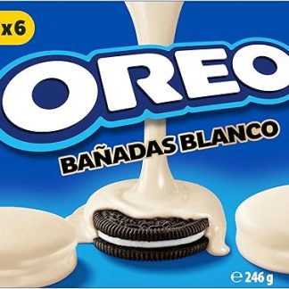Galletas Oreo de Chocolate Rellenas De Crema y Bañadas En Chocolate Blanco 246 г