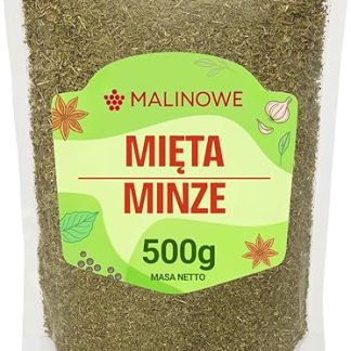 Малина с сушеной мятой, 500 г, свежий аромат.