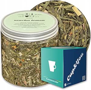 Зелёный листовой чай Сенча с лимонным вкусом, премиум-класса, Cup&You - листовой чай, смесь, сухой настой - идеально подходит для подарка.