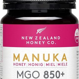Мед манука New Zealand Honey Co. MGO 850+ Активный и натуральный - Сделано в Новой Зеландии - Сертифицированное содержание метилглиоксаля - 125 г - Натуральный мед