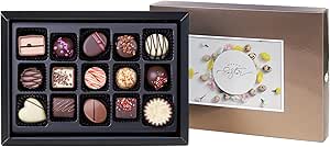 CHOCOLISSIMO - Пасхальные конфеты, пасхальный подарок - 15 классических шоколадных пралине с различными начинками в стильной упаковке - Ассорти пралине для ценителей, подарок для женщин и мужчин