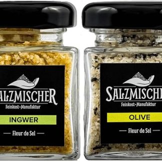 Изысканные подарочные наборы со специями и смесью солей Fleur de Sel — идеальный подарок (набор из 7 предметов: имбирь, оливки).