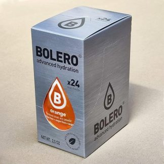 Bolero Апельсиновый 24 x 3 г Порошок для приготовления напитка без сахара, подслащенный стевией и витамином С подходит для детей, спортсменов и диабетиков без глютена и подходит для веганов