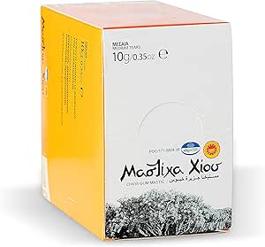 Мастиковая камедь Chios Mastiha Medium Tears, 10 г / 0,35 унции, от Ассоциации производителей мастики Хиоса.