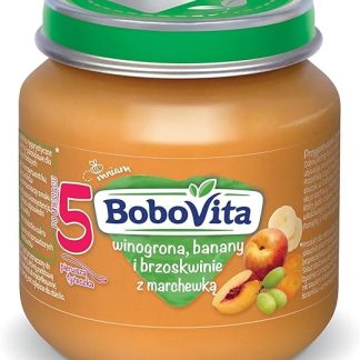 BoboVita Виноград, бананы и персики с морковью (125 г) после 5 месяцев