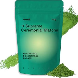 Nawo® Routines Matcha Barista – 250 г и 500 г, высший церемониальный сорт, органический зеленый чай из Японии, 100% натуральный, профессионального качества (250 г, матча)