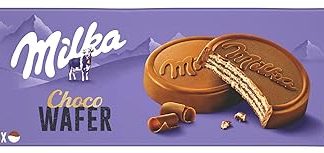 Вафли Galletas Milka Choco Barquillo Rellena De Chocolate Con Leche 180 г