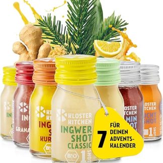 Адвент-календарь Kloster Kitchen, органический имбирь, 7 флаконов по 30 мл