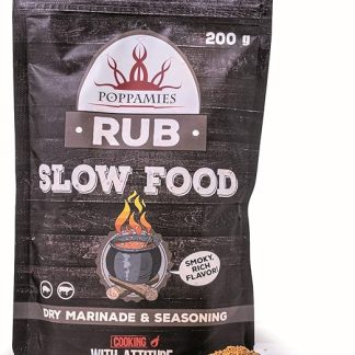 Приправа Poppamies для медленноварки – сухой маринад и приправа, идеально подходит для говядины и свинины – большая упаковка (200 г)